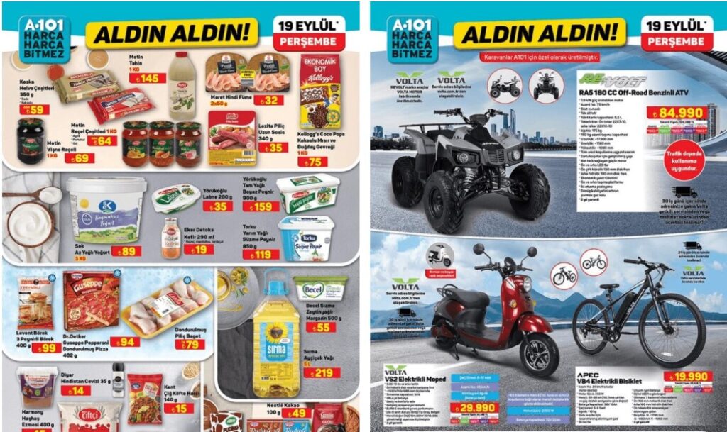 A101’den VOLTA ATV, Aktüel Ürünler 19 Eylül