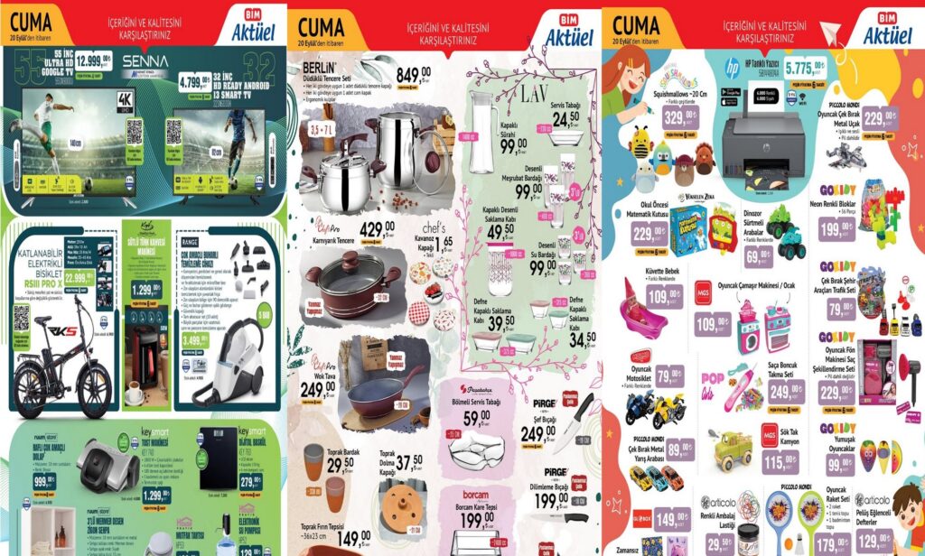 BİM 20-26 Eylül Aktüel Ürünler