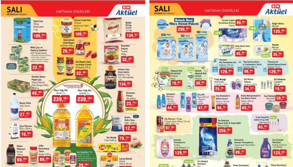 BİM 8 Ekim Aktüel Ürünler
