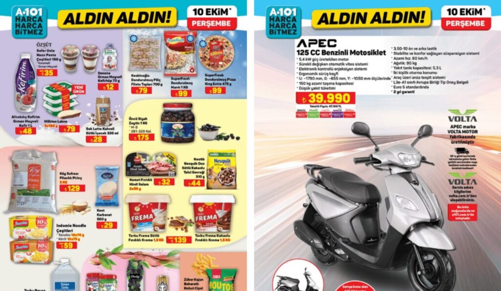 A101 10 Ekim 2024 Aktüel Ürünler