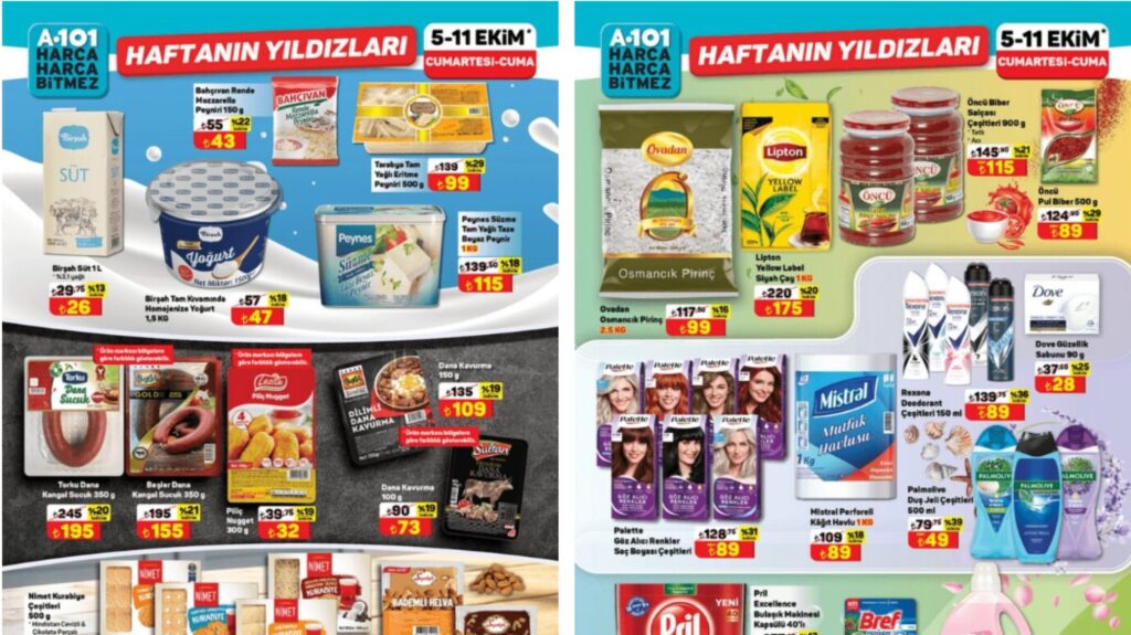 A101 5 Ekim 2024 Aktüel Ürünler