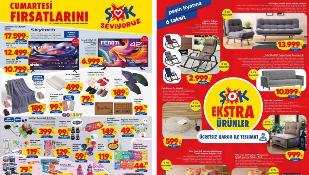 Şok 19 Ekim 2024 Aktüel Ürünler