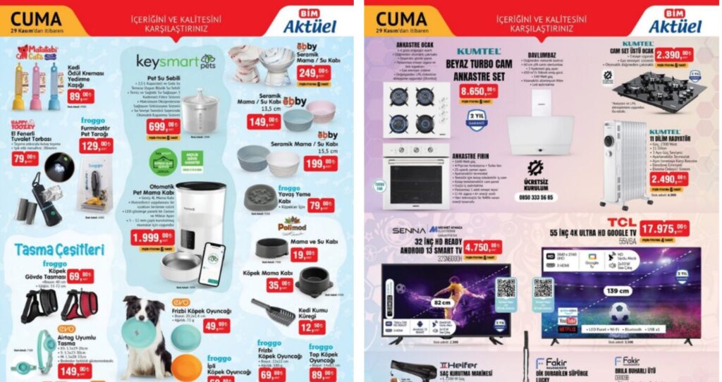 BİM 29 Kasım 2024 Aktüel Kataloğu