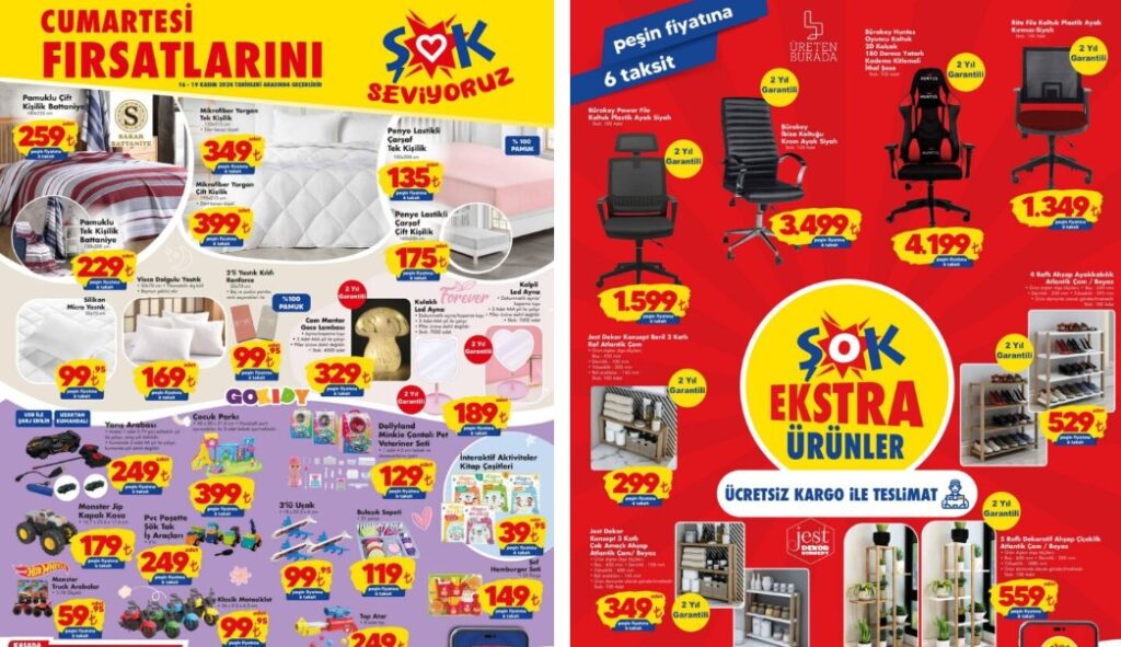 Şok 16 Kasım 2024 Aktüel Ürünler