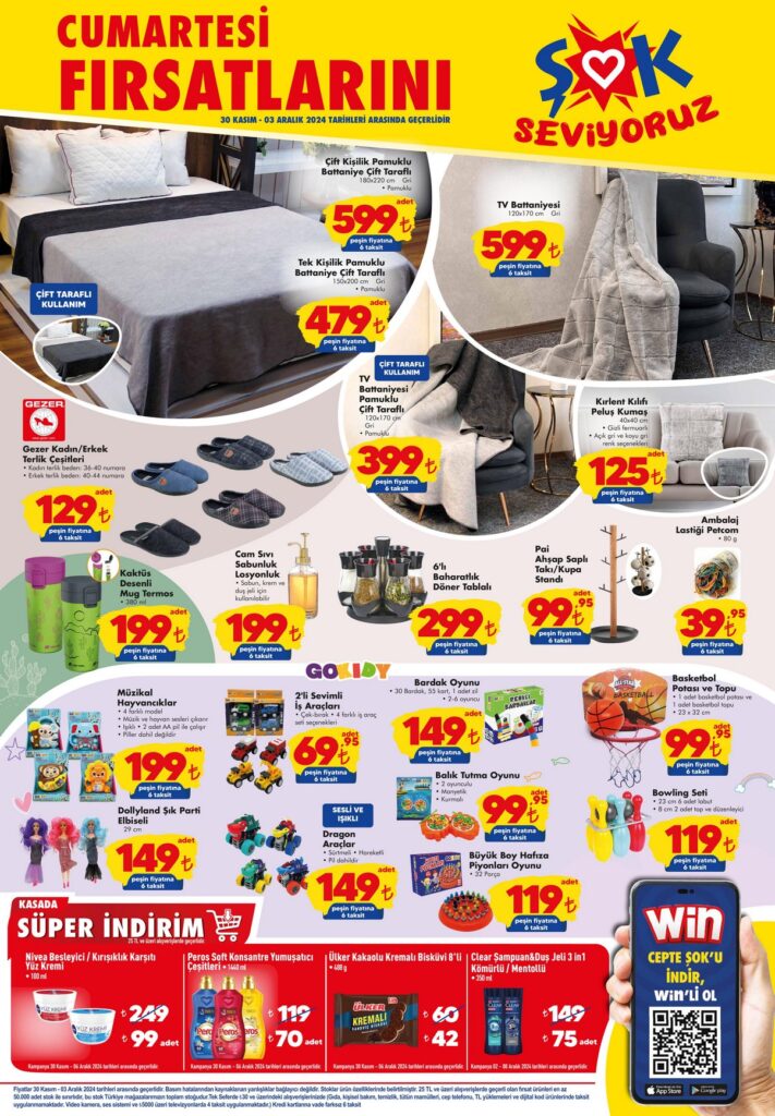 Şok 30 Kasım 2024 Aktüel Ürünler
