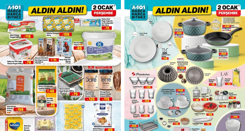A101 2 Ocak 2025 Aktüel Ürünler