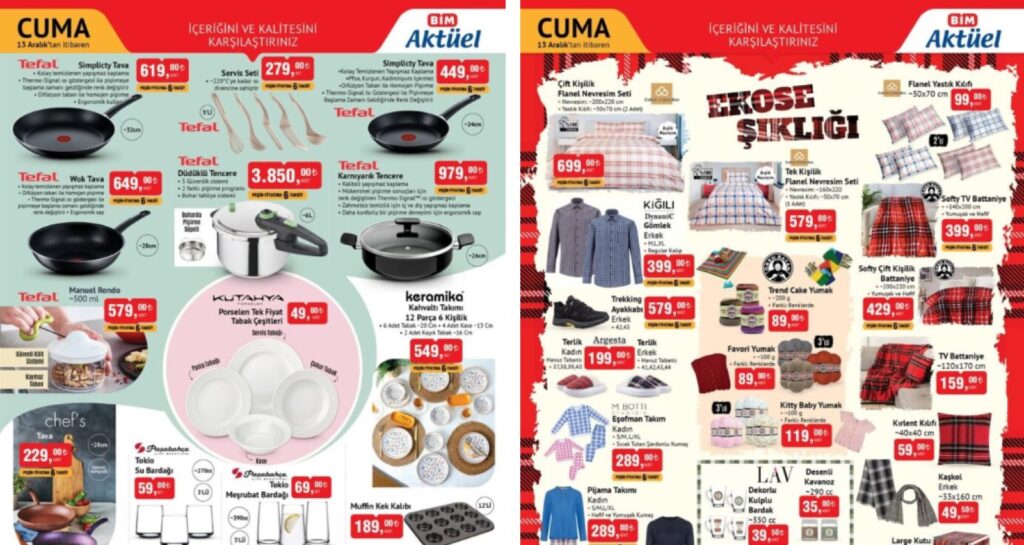 BİM 13 Aralık 2024 Aktüel Kataloğu