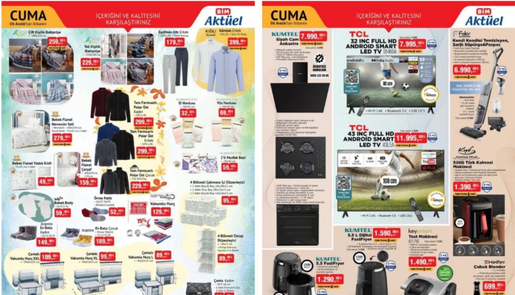 BİM 6 Aralık 2024 Aktüel Kataloğu