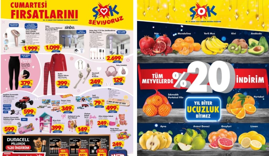 Şok 28 Aralık 2024 Aktüel Ürünler