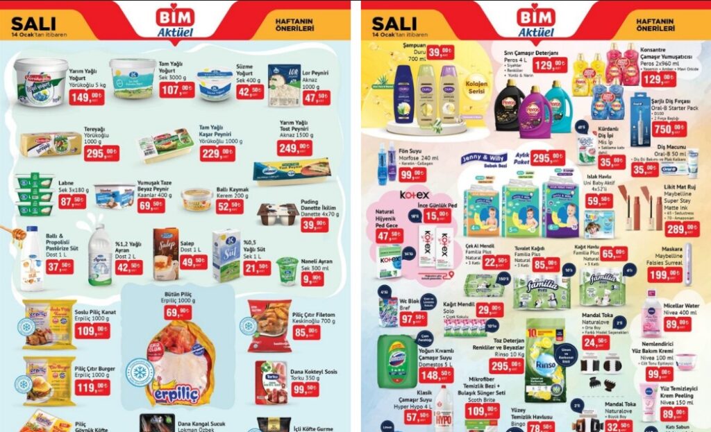 BİM 14 Ocak 2025 Aktüel Ürünler Kataloğu