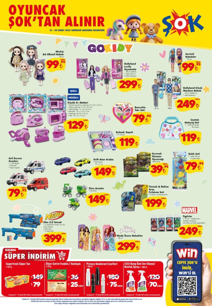 Şok 1 Şubat 2025 İndirimli Oyuncaklar