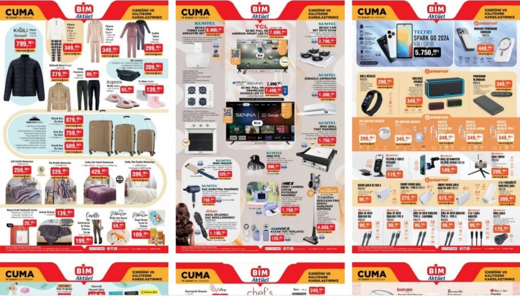 BİM 14 Şubat Cuma 2025 Aktüel Ürünler