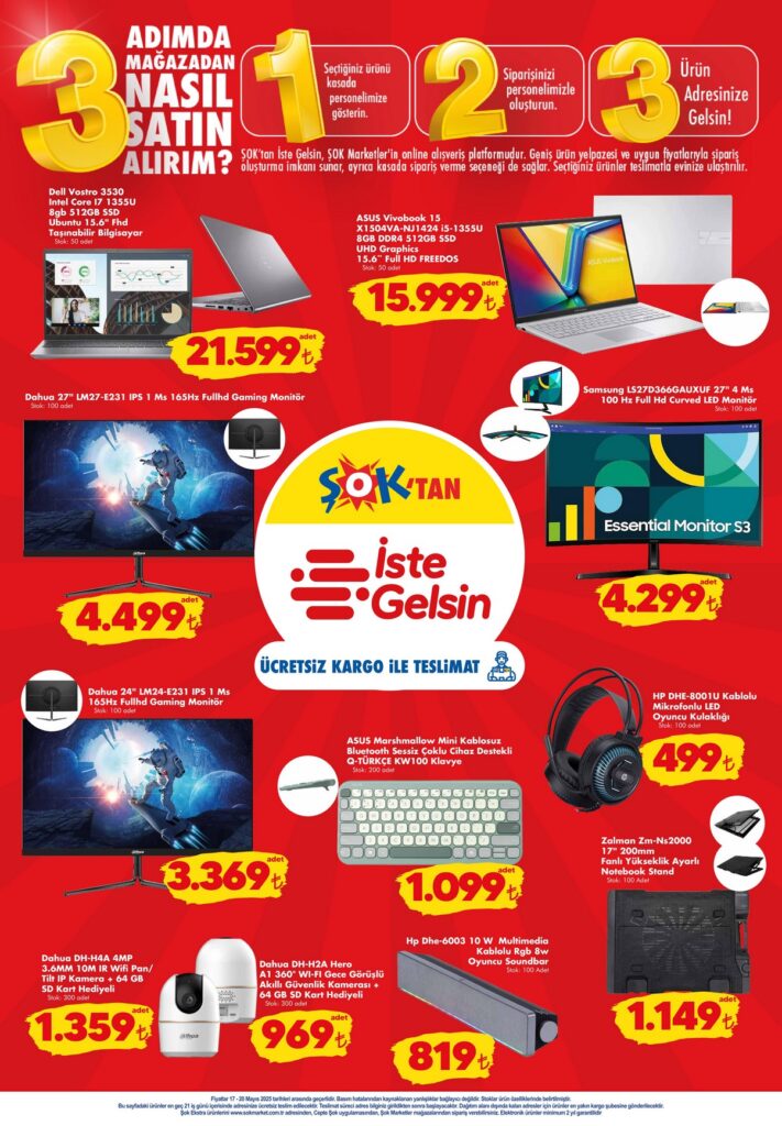 Şok 17 Mayıs 2025 Aktüel Kataloğu İndirimleri