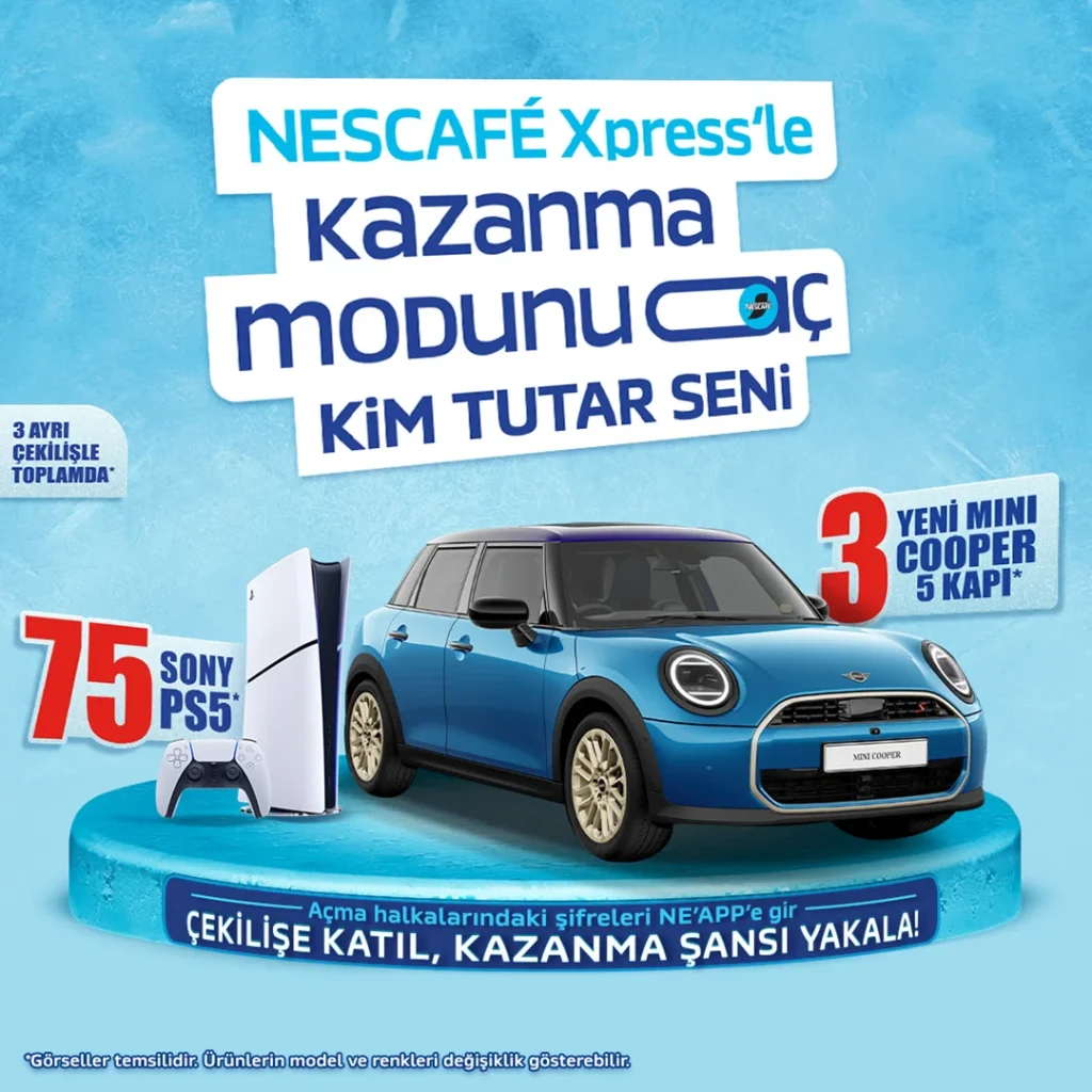 Nescafe Xpress 2025 Araba ve PlayStation 5 Çekilişi