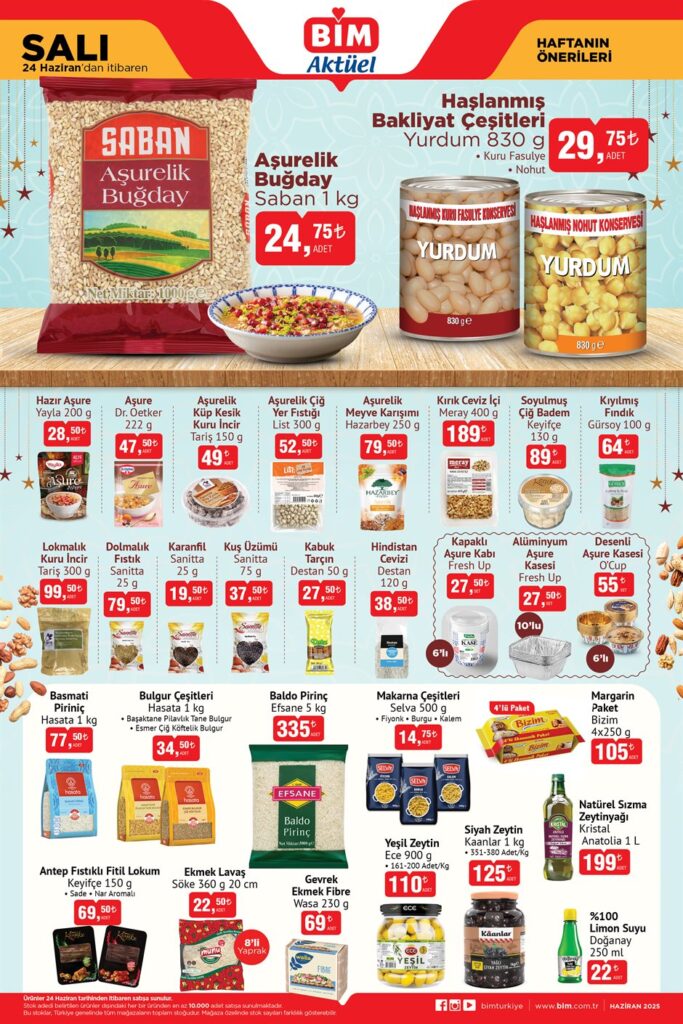 BİM 24 Haziran Salı Aktüel Kataloğu