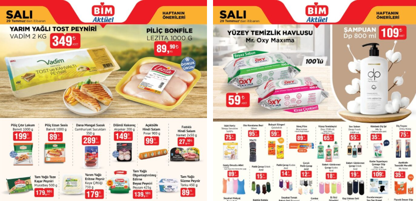 BİM 29 Temmuz 2025 Aktüel Kataloğu