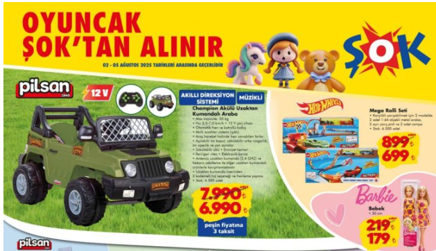 Şok 02 Ağustos 2025 Aktüel Kataloğu