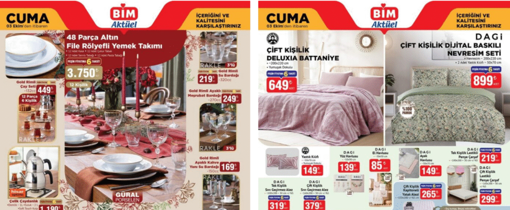 BİM 3 Ekim 2025 Aktüel Kataloğu