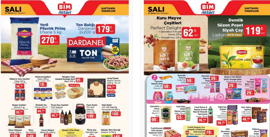 BİM 21 Ekim 2025 Aktüel Kataloğu