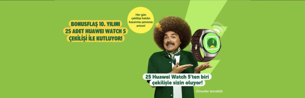 BonusFlaş Huawei Akıllı Saat Çekilişi 2025
