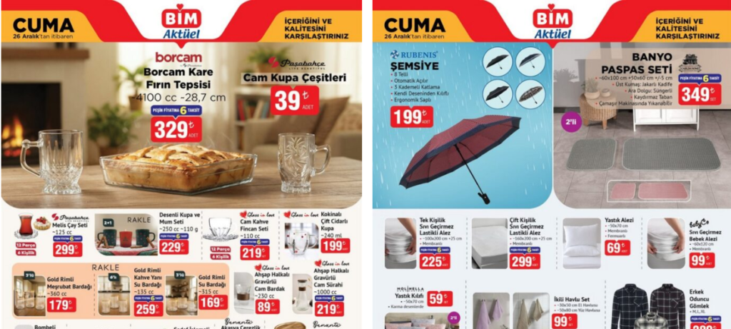 BİM 26 Aralık 2025 Aktüel Kataloğu