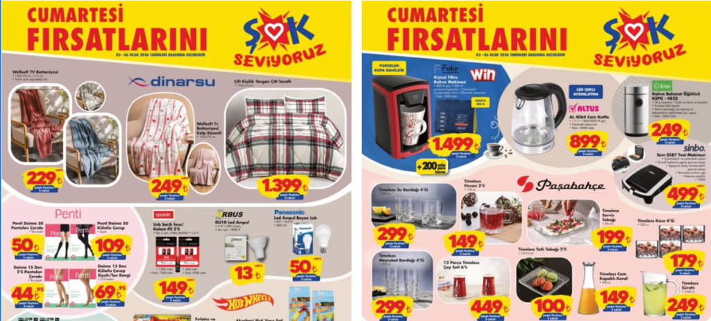 Şok 3 Ocak 2026 Aktüel Kataloğu