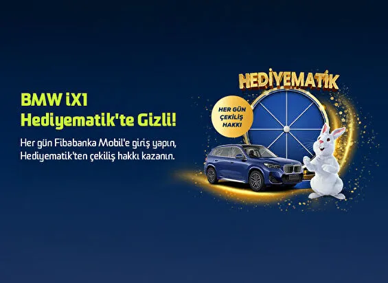 Fibabanka BMW iX1 eDrive20 X-Line Araba Çekilişi 2026