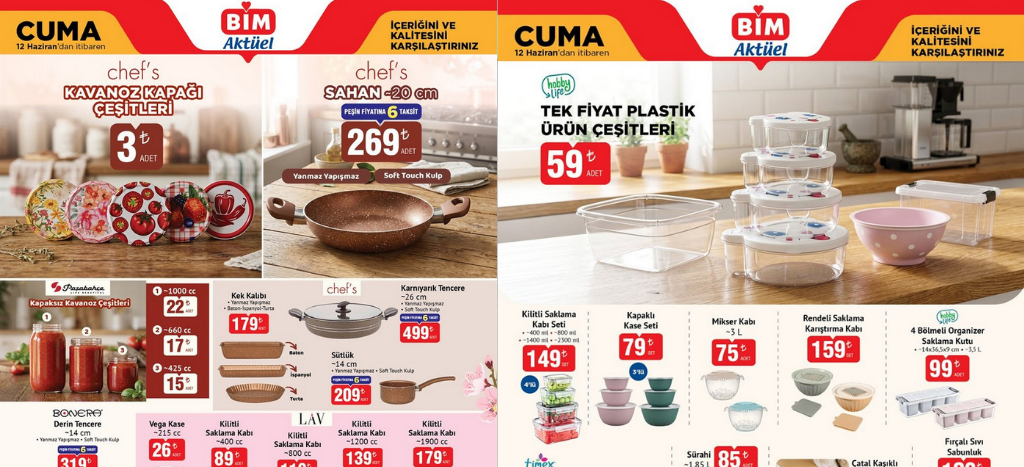BİM 12 Haziran 2026 Aktüel Kataloğu