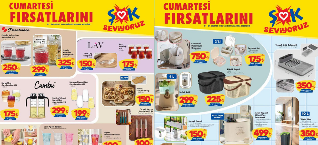 Şok 1 Ağustos 2026 Aktüel Kataloğu
