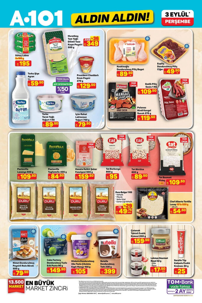 A101 3 Eylül 2026 Aktüel Kataloğu 1. sayfa
