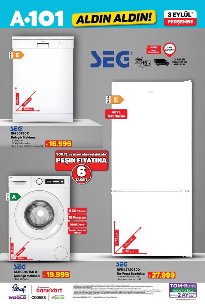 A101 3 Eylül 2026 Aktüel Kataloğu 9. sayfa