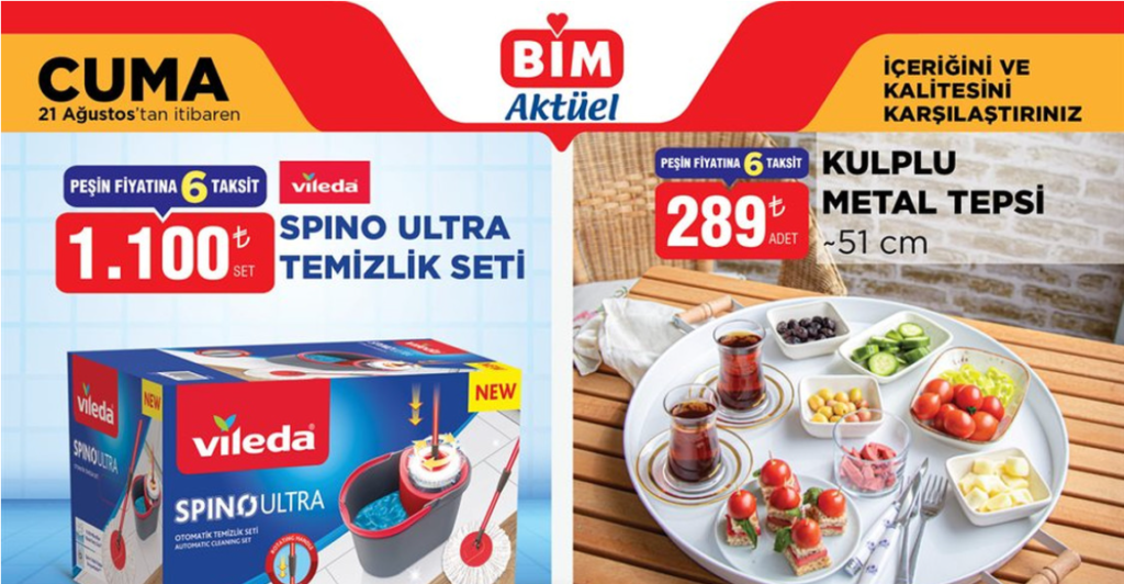 BİM 21 Ağustos 2026 Aktüel Kataloğu