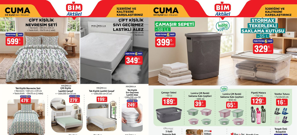 BİM 4 Eylül 2026 Aktüel Kataloğu