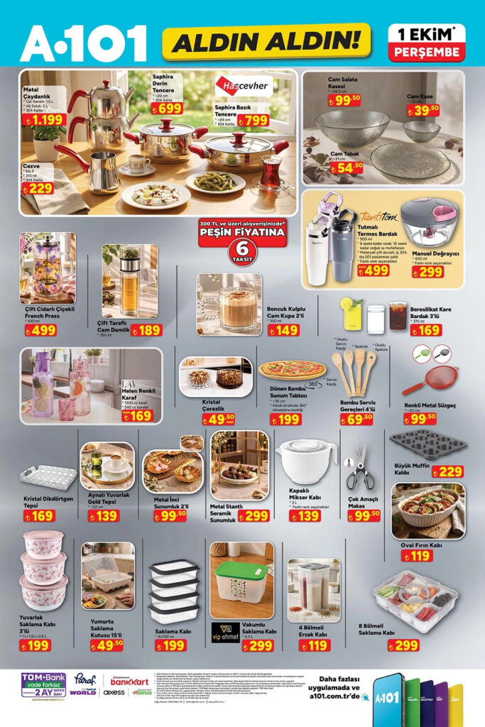 A101 1 Ekim 2026 Aktüel Kataloğu 3. sayfa